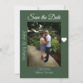 Abstraktes Kaktus-Formmuster Save the Date Einladung (Vorderseite)