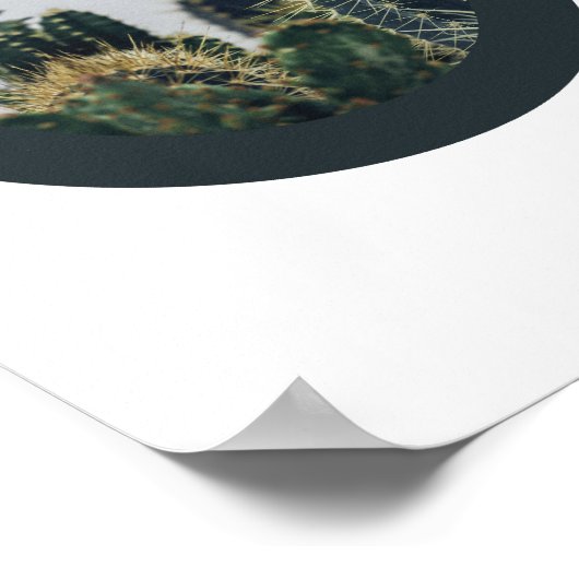 Abstraktes Kaktus-Poster 2 | 8x10 Poster (Ecke)