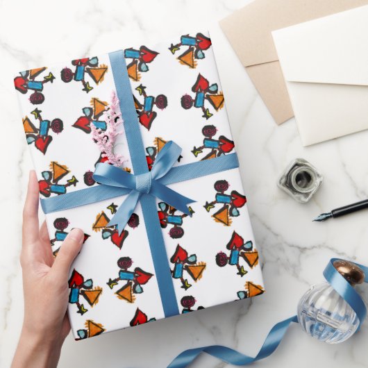 Abstraktes Kaleidoskop Druckmuster Geschenkpapier (Schenken)