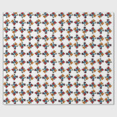 Abstraktes Kaleidoskop Druckmuster Geschenkpapier (Flach)