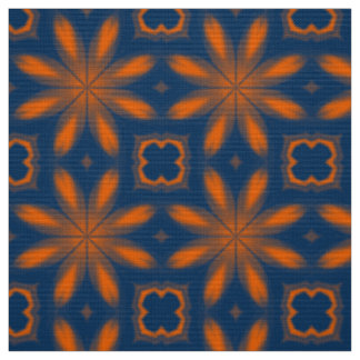 Abstraktes Kaleidoskop dunkelblau Stoff