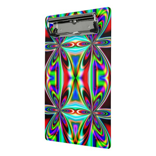 Abstraktes Kaleidoskop-Farbdesign-11438 Mini Klemmbrett (Gewinkelt2)