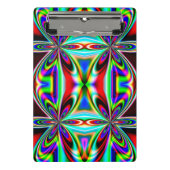 Abstraktes Kaleidoskop-Farbdesign-11438 Mini Klemmbrett (Vorderseite)