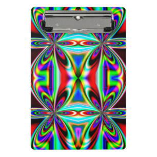 Abstraktes Kaleidoskop-Farbdesign-11438 Mini Klemmbrett