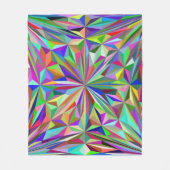 Abstraktes Kaleidoskop Fleecedecke (Vorderseite)