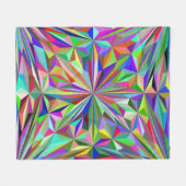Abstraktes Kaleidoskop Fleecedecke (Vorderseite (Horizontal))