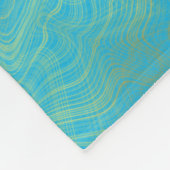 Abstraktes Kaleidoskop Fleecedecke (Ecke)