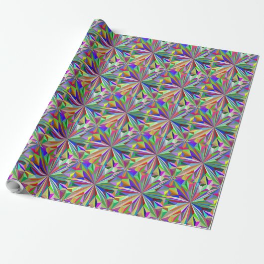 Abstraktes Kaleidoskop Geschenkpapier (Ungerollt)