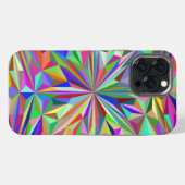 Abstraktes Kaleidoskop iPhone Hülle (Rückseite (Horizontal))