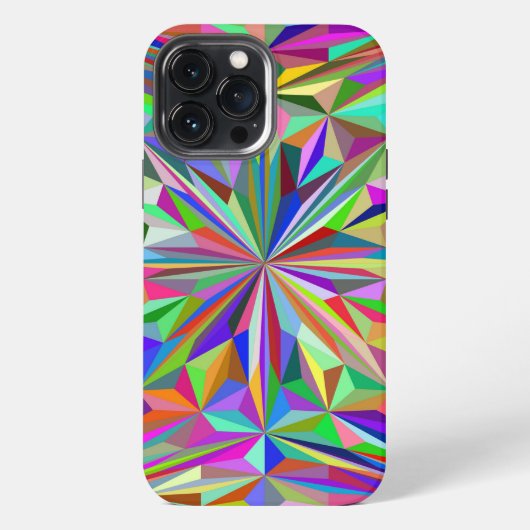 Abstraktes Kaleidoskop iPhone Hülle (Rückseite)