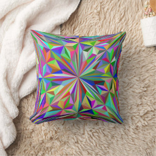 Abstraktes Kaleidoskop Kissen