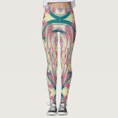 Abstraktes Kaleidoskop-Muster 21 Leggings (Vorderseite)