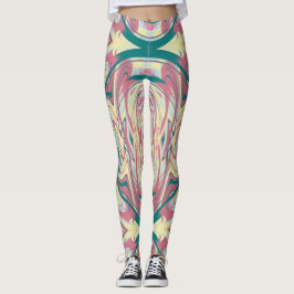 Abstraktes Kaleidoskop-Muster 21 Leggings