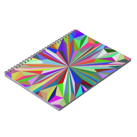 Abstraktes Kaleidoskop Notizblock (Linke Seite)