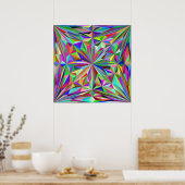 Abstraktes Kaleidoskop Poster (Küche)