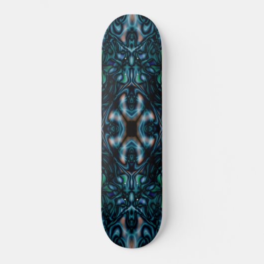 Abstraktes Kaleidoskop Skateboard (Vorderseite)