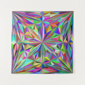 Abstraktes Kaleidoskop Wandteppich (Vorderseite (Horizontal))