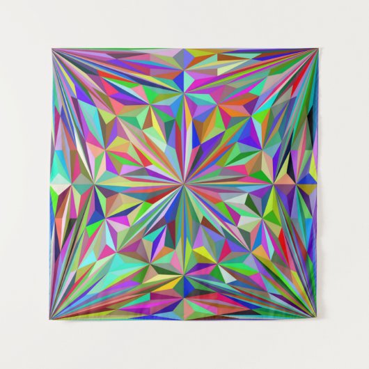 Abstraktes Kaleidoskop Wandteppich (Vorderseite (Horizontal))