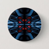 Abstraktes Kaleidoskopmuster Button (Vorderseite)
