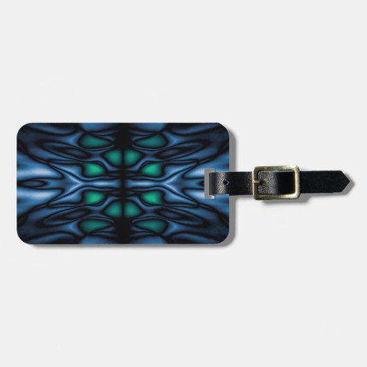Abstraktes Kaleidoskopmuster Gepäckanhänger (Vorderseite horizontal)