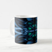 Abstraktes Kaleidoskopmuster Kaffeetasse (Vorderseite Links)