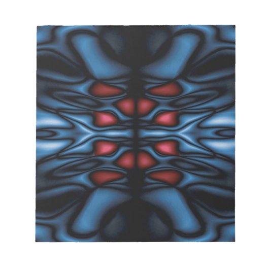 Abstraktes Kaleidoskopmuster Notizblock (Vorderseite)