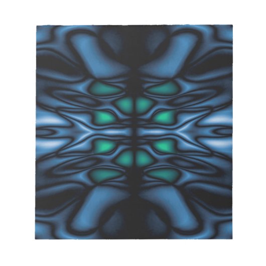 Abstraktes Kaleidoskopmuster Notizblock (Vorderseite)