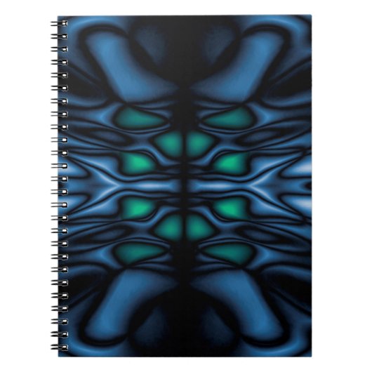 Abstraktes Kaleidoskopmuster Notizblock (Vorderseite)