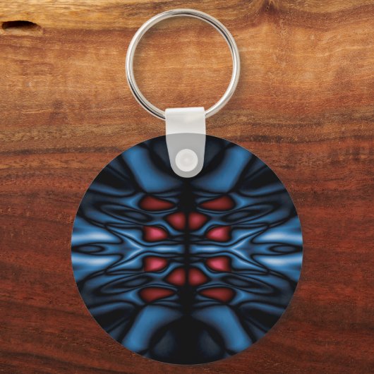 Abstraktes Kaleidoskopmuster Schlüsselanhänger (Vorderseite)