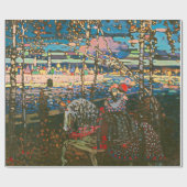 Abstraktes Kandinsky-Reitpaar farbenfroh Geschenkpapier (Flach)