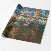 Abstraktes Kandinsky-Reitpaar farbenfroh Geschenkpapier (Ungerollt)