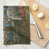 Abstraktes Kandinsky-Reitpaar farbenfroh Geschirrtuch (Viertel Falte)