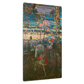 Abstraktes Kandinsky-Reitpaar farbenfroh Klemmbrett (Rechts)