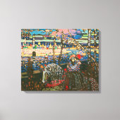 Abstraktes Kandinsky-Reitpaar farbenfroh Leinwanddruck (Vorderseite)