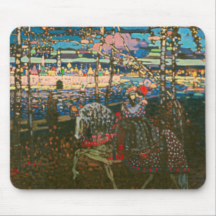 Abstraktes Kandinsky-Reitpaar farbenfroh Mousepad