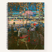 Abstraktes Kandinsky-Reitpaar farbenfroh Notizblock (Vorderseite)