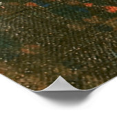 Abstraktes Kandinsky-Reitpaar farbenfroh Poster (Ecke)