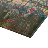 Abstraktes Kandinsky-Reitpaar farbenfroh Schneidebrett (Ecke)