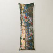 Abstraktes Kandinsky-Reitpaar farbenfroh Seitenschläferkissen (Rückseite (Vertikal))