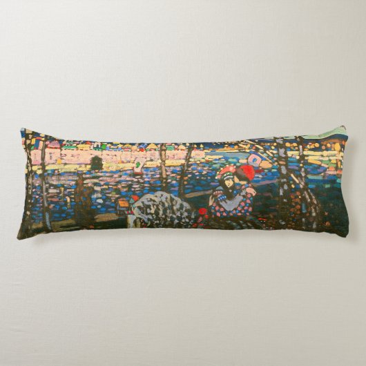 Abstraktes Kandinsky-Reitpaar farbenfroh Seitenschläferkissen (Vorderseite)