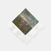 Abstraktes Kandinsky-Reitpaar farbenfroh Serviette (Ecke)