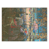 Abstraktes Kandinsky-Reitpaar farbenfroh Tischdecke (Vorderseite (Horizontal))