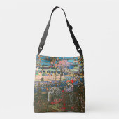 Abstraktes Kandinsky-Reitpaar farbenfroh Tragetaschen Mit Langen Trägern (Rückseite)