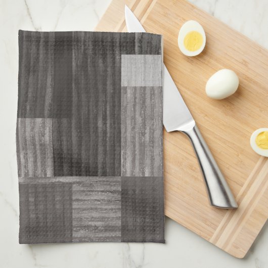 Abstraktes Kariertes Design 1 Geschirrtuch (Viertel Falte)