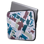Abstraktes Kariertes Design 1 Laptopschutzhülle (Vorderseite Links)