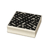 Abstraktes Kariertes Design Gummistempel (Stempel)