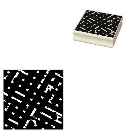 Abstraktes Kariertes Design Gummistempel (Stempel)
