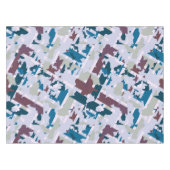 Abstraktes Kariertes Design Tischdecke (Vorderseite (Horizontal))