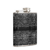 Abstraktes Kettenmuster Flachmann (Rechts)