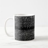 Abstraktes Kettenmuster Kaffeetasse (Links)